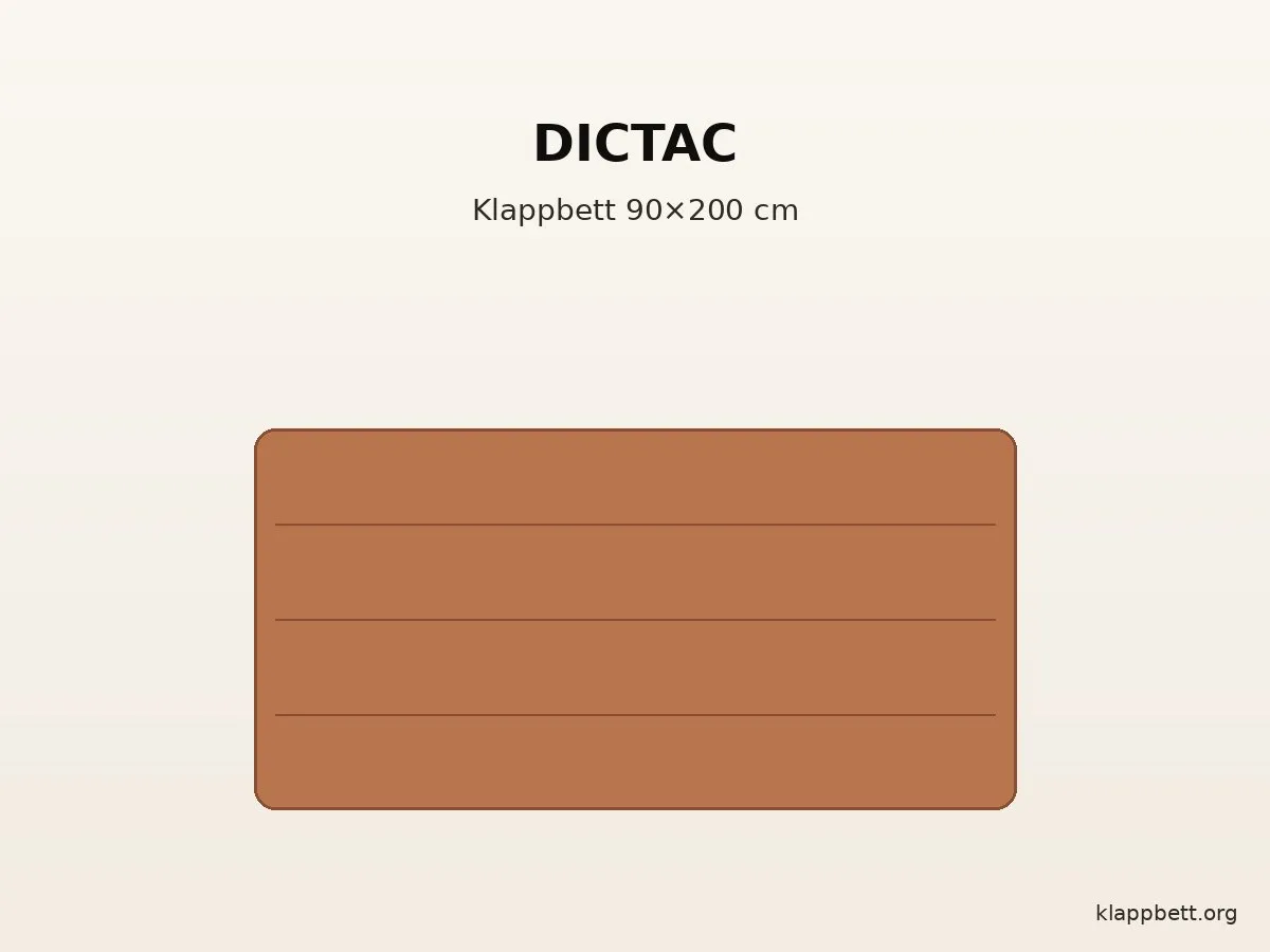 DICTAC Klappbett 90x200 cm mit Memory-Schaum-Matratze, schwarzes Metallgestell mit 4 Rollen